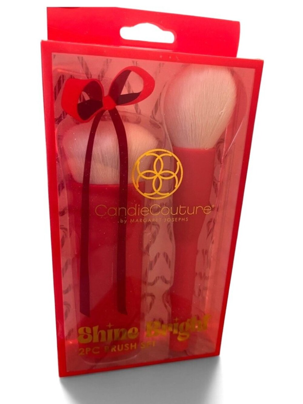 Two Piece Makeup Brush Set Contour & Powder Candie Couture Margaret Josephs New